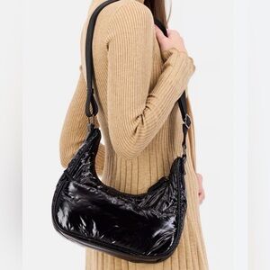 Danskin Black Adjustable Strap Crossbody Bag